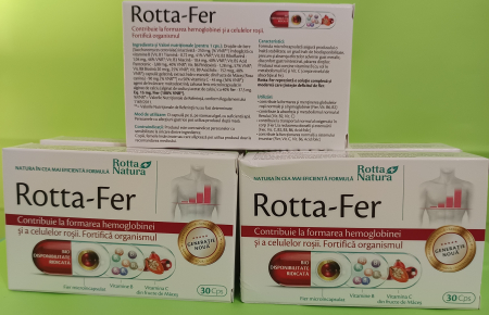 FIER Rotta-Fer 15mg, 30 capsule, Rotta Natura Nana Plafar [2]