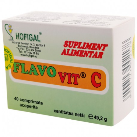 FLAVOVIT C 500mg, 40 comprimate, Hofigal