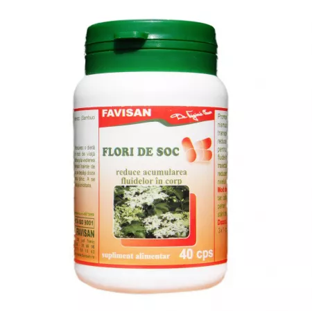 Laxativ - Flori de soc, 40 capsule, Favisan la Nana Plafar