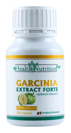 SUPLIMENTE PENTRU ADULTI - GARCINIA extract forte natural, 180 capsule, Health Nutrition la Nana Plafar