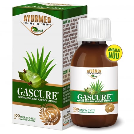 siropuri - Gascure Sirop-Neutralizeaza excesul de acid gastric,  100ml AYURMED la Nana Plafar