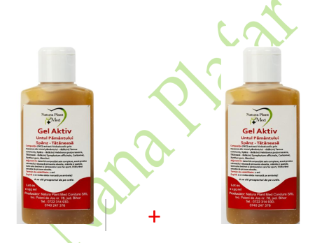 GEL AKTIV cu UNTUL PAMANTULUI, SPANZ, TATANEASA, 135ml, Natura Plant [1]