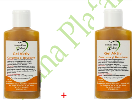 Gel aktiv Curcuma si Brusture 135 ml - NATURA PLANT la nana plafar [2]