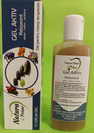 masaj sportivi - Gel aktiv Relaxant – maini-spate-picioare - NATURA PLANT  la Nana Plafar
