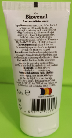 BIOVENAL cu CASTANE și ARNICA C29 VARICE, 50ml, Fares [2]
