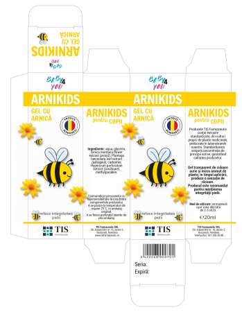 Gel cu Arnica pentru copii, ARNIKIDS, 20ml, Tis Farmaceutic [2]