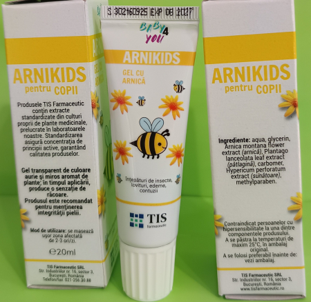 Gel cu Arnica pentru copii, ARNIKIDS, 20ml, Tis Farmaceutic