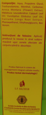 GEL cu VENIN de ALBINE APIREVEN, 150ml, Institutul Apicol la Nana Plafar [2]