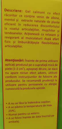 GEL cu VENIN de ALBINE APIREVEN, 150ml, Institutul Apicol la Nana Plafar [1]