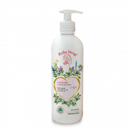 INGRIJIRE CORPORALA - Gel de dus cu aloe si unt de shea, Bebe Drag, 500ml, VivaNatura