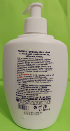 GEL igiena intima cu bicarbonat, 300 ml, Favisan [1]