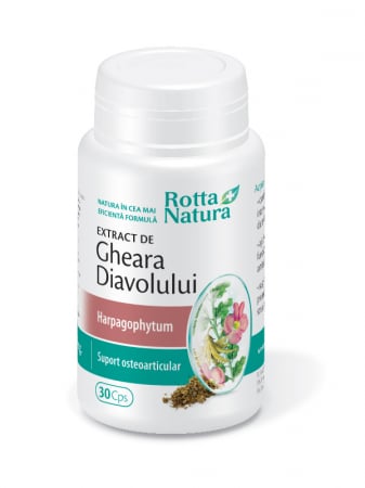 Durerea articulatiilor - GHEARA DIAVOLULUI EXTRACT 470mg, 30 capsule, Rotta Natura   la Nana Plafar
