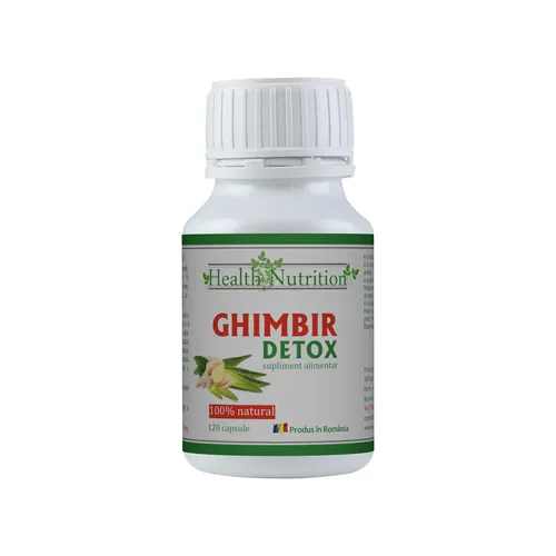 accelerare metabolism - GHIMBIR DETOX 280mg, 120 capsule, Health Nutrition