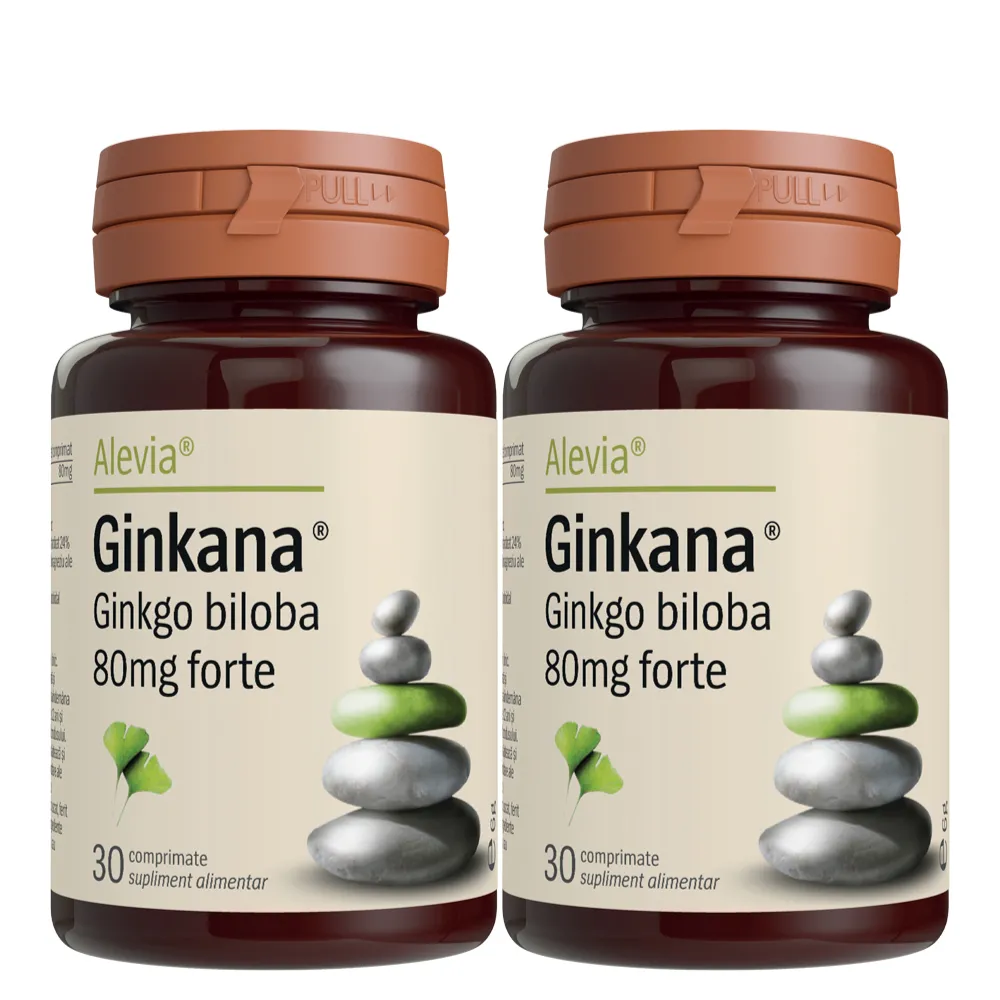 Ginkana Ginko Biloba Forte 80mg, Alevia la Nana Plafar [1]