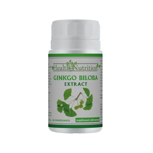 degenerescenta maculara - GINKGO  BILOBA Extract 250mg, 60 tablete, Health Nutrition
