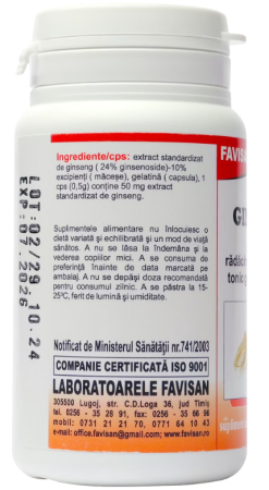Ginseng, 40 capsule, Favisan [1]