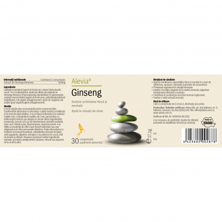 GINSENG PANAX 50mg, Alevia [2]