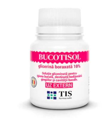 SUPLIMENTE PENTRU ADULTI - GLICERINA BORAXATA Bucotisol10%, 25 ml, Tis Farmaceutic la Nana Plafar