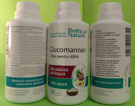 GLUCOMANNAN FIBRE SLABIT, 90 capsule Rotta Natura [1]
