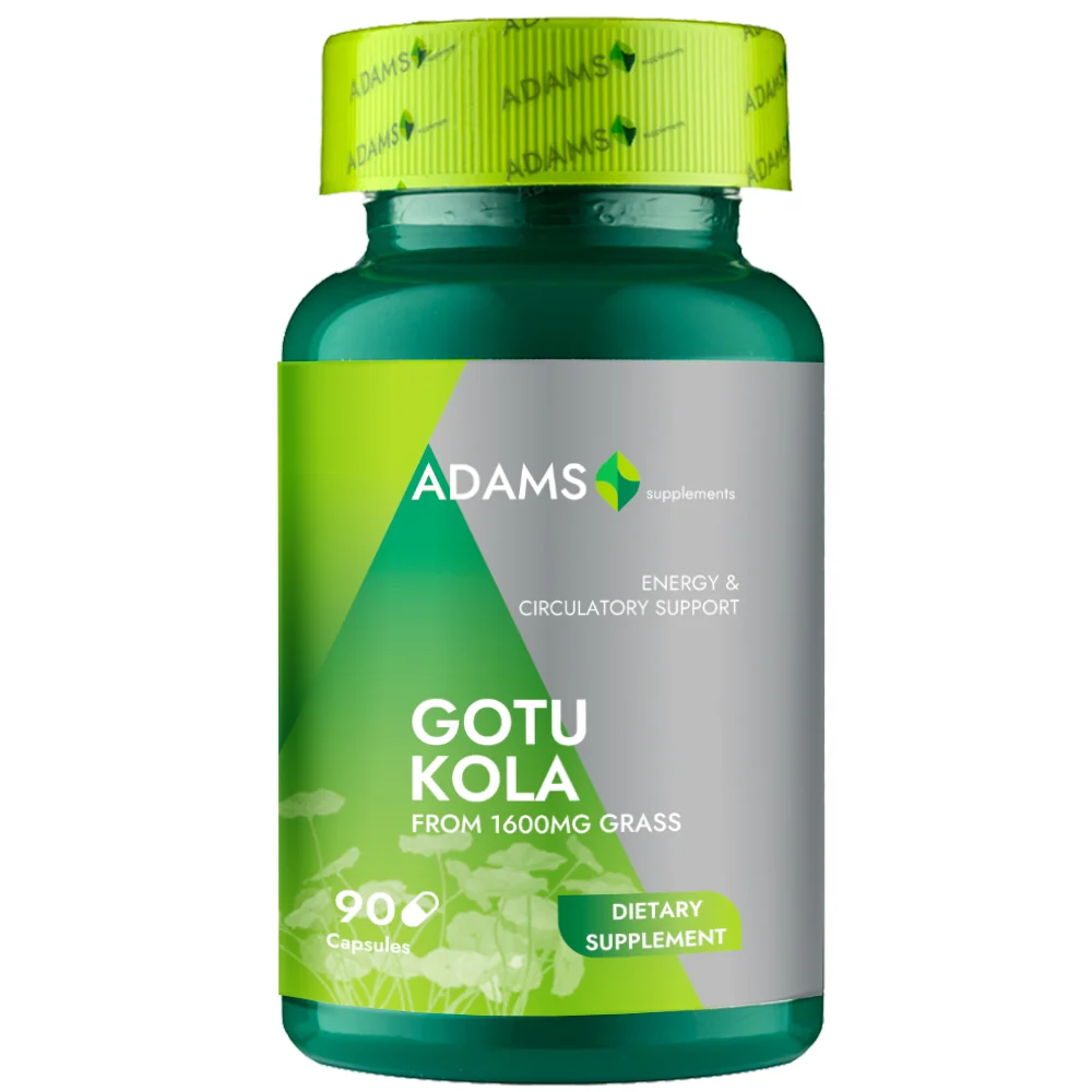 GOTU KOLA 400mg, 90 capsule, Adams Supplements la Nana Plafar