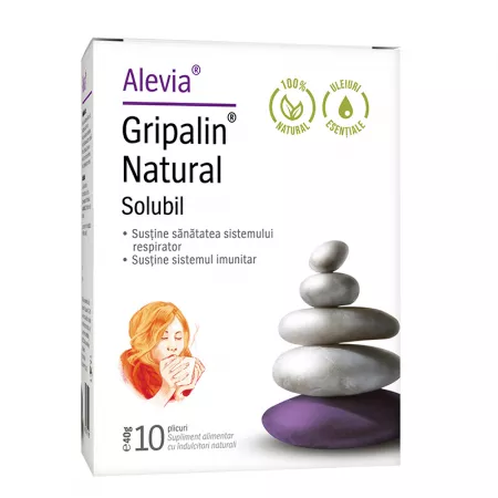 Gripalin natural solubil, 10 plicuri, Alevia la nana plafar