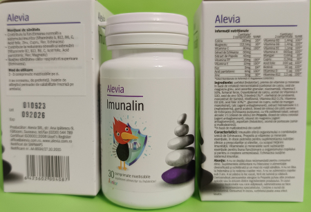 Imunalin Junior, 30 comprimate masticabile, Alevia la Nana Plafar [2]