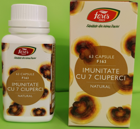 Imunitate cu 7 ciuperci, F163, 63 capsule, Fares [1]