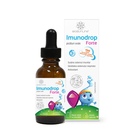 SUPLIMENTE COPII si TINERI - IMUNODROP, picaturi orale, 30 ml, BioSunLine la Nana Plafar