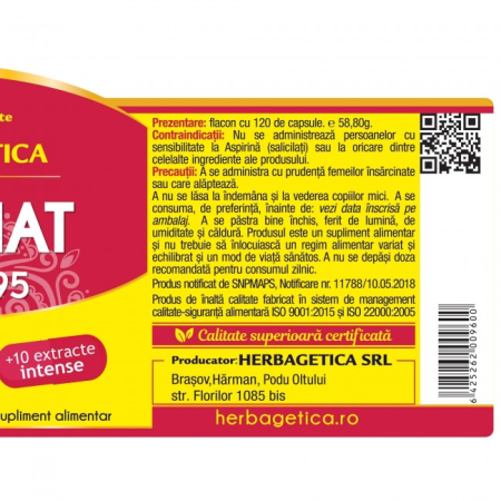INFLANAT Curcumin95 Herbagetica la nana plafar [2]