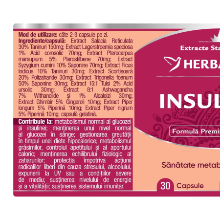INSULINAT capsule, Herbagetica la nana plafar [1]