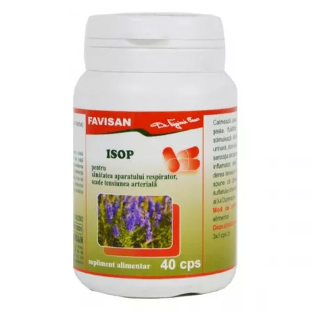 Laxativ - Isop, 40 capsule, Favisan