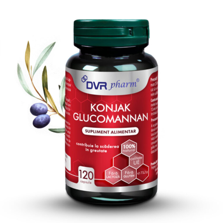 KONJAK Glucomannan, 120 capsule, DVR Pharm la Nana Plafar