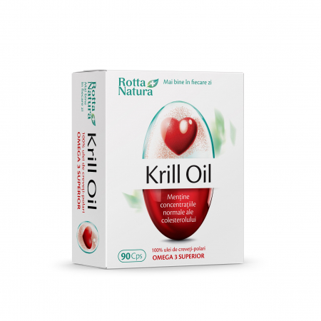 performanta cognitiva si mentala - KRILL OIL 500 mg OMEGA 3, Rotta Natura la Nana Plafar