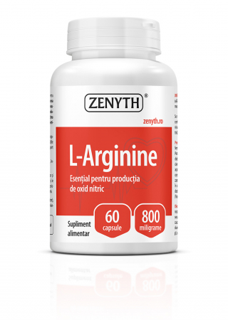 detoxifiere ficat - L-ARGININE 800mg  aminoacid, 60 capsule, Zenyth la Nana Plafar