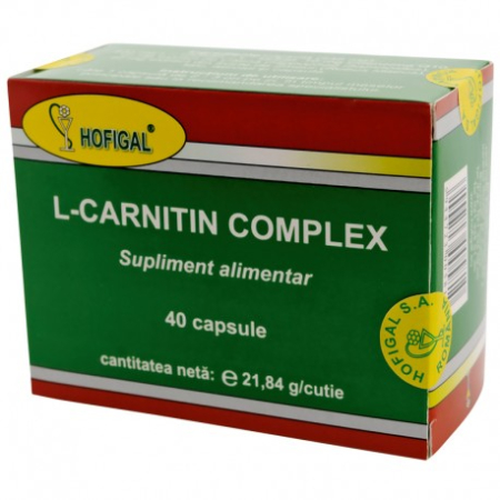 vitamine - L - CARNITIN COMPLEX Coenzima Q10 Catina Zmeur  40 capsule, Hofigal
