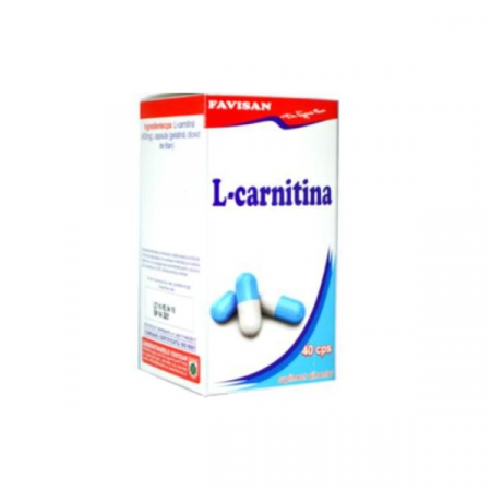 L-CARNITINA 400mg, 40 capsule, Favisan  la Nana Plafar
