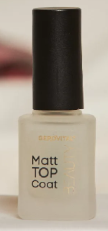 COSMETICE - Lac de unghii Beauty Matt Top Coat, 11ml, Gerovital la Nana Plafar
