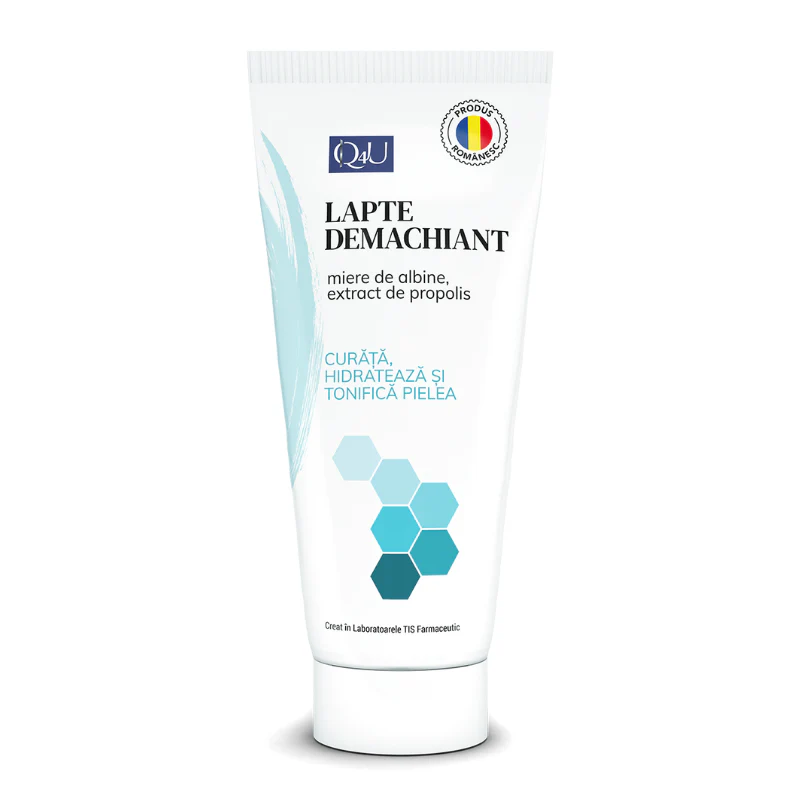 ingrijirea Tenului - LAPTE DEMACHIANT Q4U, 100 ml, TIS Farmaceutic la nana plafar