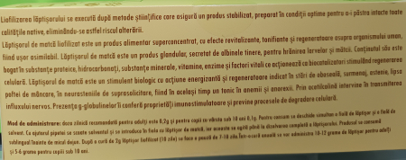 Laptisor de matca liofilizat, 10 fiole, Complex Apicol la Nana Plafar [2]