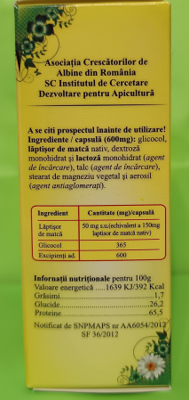 Laptisor de matca Pur-150mg, 30 capsule - Institutul Apicol  la nana plafar [2]