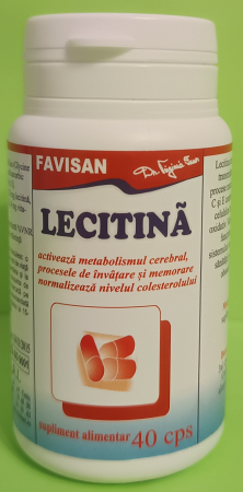 SUPLIMENTE PENTRU ADULTI - LECITINA, 40 capsule, Favisan