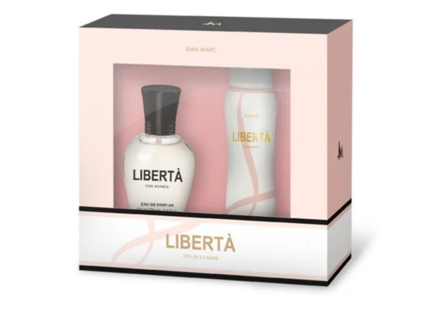 COSMETICE - SET CADOU LIBERTA  femei apa parfumata + deodorant spray Jean Marc la Nana Plafar