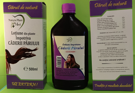 Loțiune Împotriva Căderii Părului 500 ml Natura Plant la Nana Plafar