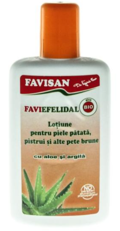 LOTIUNE pentru PIELE PATATA, PISTRUI, PETE BRUNE, Faviefelidal, 70 ml Favisan la Nana Plafar