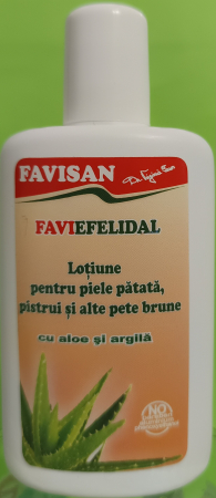LOTIUNE pentru PIELE PATATA, PISTRUI, PETE BRUNE, Faviefelidal, 70 ml Favisan la Nana Plafar