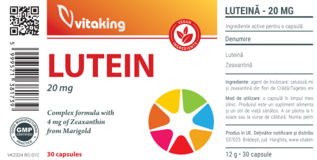Luteina 20 mg - 30 capsule moi, Vitaking a Nana Plafar [1]