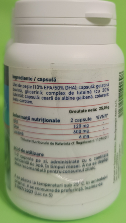 Luteina Omega 3, 30 capsule, Bio Synergie [2]