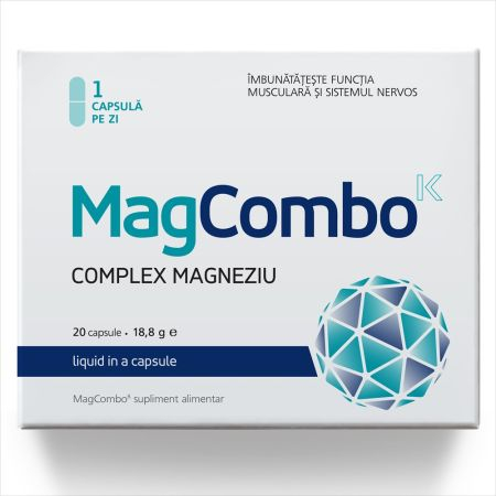 neuroprotector - MagCombo Complex Magneziu, 940 mg, 20 capsule, Vitaslim la Nana Plafar
