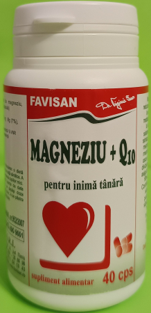 Magneziu + Q10, 40 capsule, Favisan la Nana Plafar