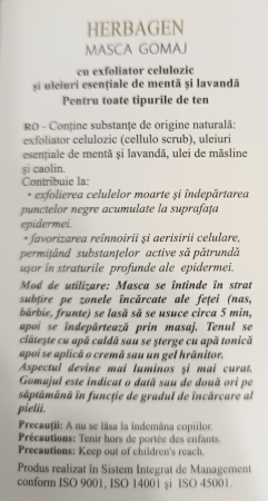 Masca gomaj Cellulo scrub 50gr, Herbagen la Nana Plafar [1]